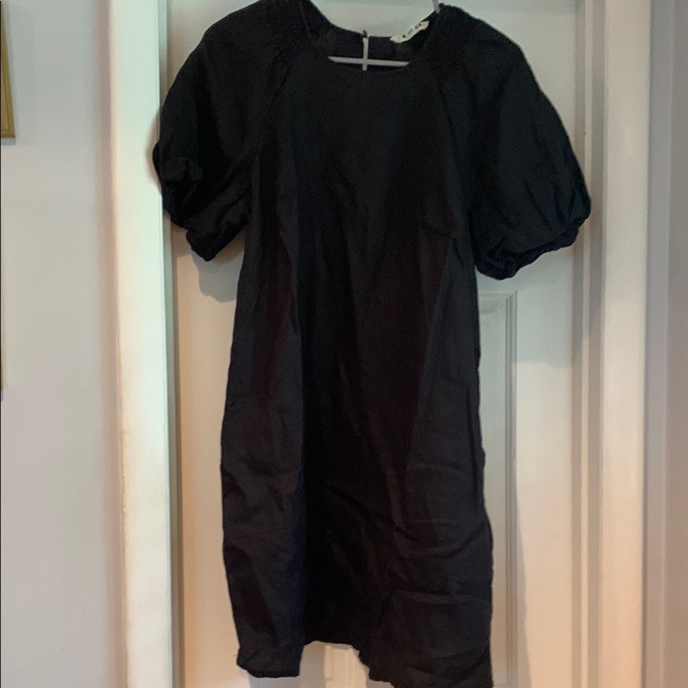 Black Puff Sleeve Dress
